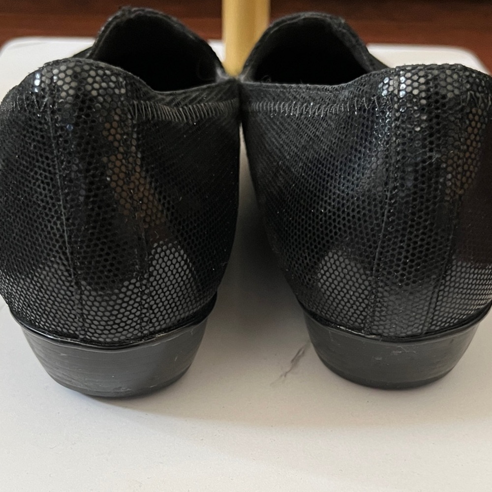 MUNRO Shimmer Black Textured Women’s Loafers Size 10.5 Wide - Picture 4 of 6